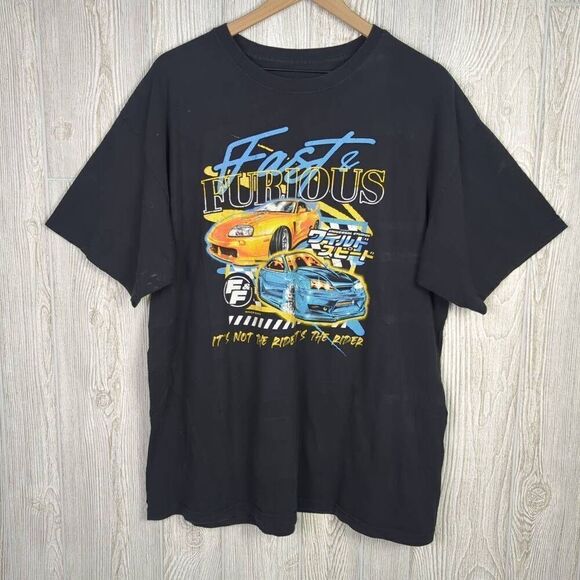Universal Studios Fast & Furious Tokyo Drift Ride Black T-Shirt Men’s XL - Picture 1 of 6